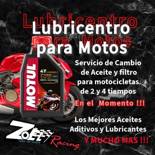 Lubricentro para Motos Cambios de Aceite